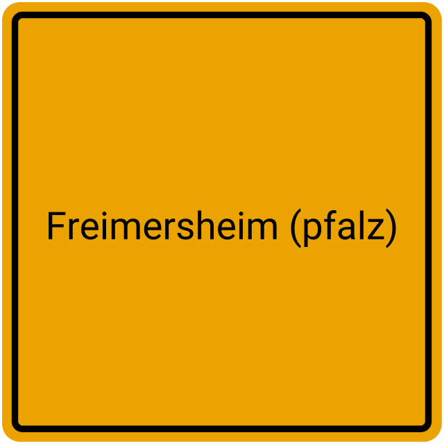 Meldebestätigung Freimersheim (Pfalz)